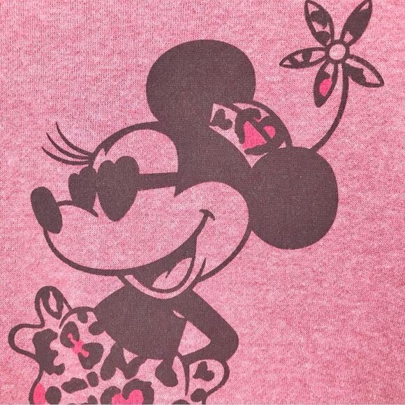 Disney Resort Tokyo Mauve Pink Minnie Mouse Graphic Pullover Sweatshirt - Picture 5 of 14